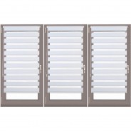 Preisvergleich für Heimtextilien: 3 x Doppelrollo Klemmfix Weiß 70x150 cm weiß Gr. 70 x 156