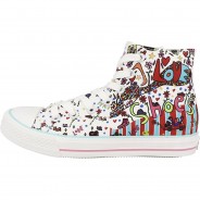 Preisvergleich für Schuhe: 38AY697 X Art Limited Edition Sneaker mid Mädchen Sneakers High weiß Gr. 39 Mädchen Kinder