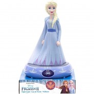 Preisvergleich für Deko & Lampen: 3D Nachtlicht Disney Die Eiskönigin Elsa hellblau