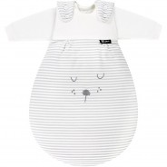 Preisvergleich für Schlafsäcke: 4-Jahreszeiten Schlafsack Baby-Mäxchen 3Tlg Babyschlafsäcke weiß/grau Gr. 86/92