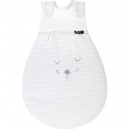 Preisvergleich für Schlafsäcke: 4-Jahreszeiten Schlafsack Baby-Mäxchen Babyschlafsäcke weiß/grau Gr. 56/62