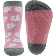 Preisvergleich für Strumpfwaren: ABS-Socken Softstep Blumen rosa Gr. 21,5 Mädchen Kinder