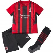 Preisvergleich für Oberteile: AC Milan Home Mini Kit 759125-01 T-Shirts  schwarz Gr. 110 Jungen Kleinkinder