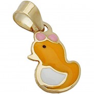 Preisvergleich für Accessoires für Kinder: Anhänger 11x7mm 9Kt GOLD Kettenanhänger gold