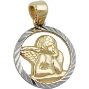 Preisvergleich für Accessoires für Kinder: Anhänger 12,5mm 9Kt GOLD Kettenanhänger gold