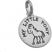 Preisvergleich für Accessoires für Kinder: Anhänger 12mm Silber 925 Kettenanhänger silber