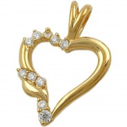Preisvergleich für Accessoires für Kinder: Anhänger 14x13mm Kettenanhänger gold