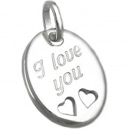 Preisvergleich für Accessoires für Kinder: Anhänger 21x17mm Silber 925 Kettenanhänger silber