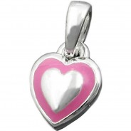 Preisvergleich für Accessoires für Kinder: Anhänger 8x6mm Silber 925 Kettenanhänger rosa