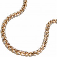 Preisvergleich für Accessoires für Kinder: Armband 2,4mm Zopfkette bicolor 14Kt GOLD 19cm Armbänder gold Gr. 19,0
