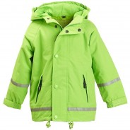 Preisvergleich für Jacken & Outdoorkleidung: atmungsaktive Regenjacke - 100% wasserdicht Regenjacken Kinder lime Gr. 128  Kinder