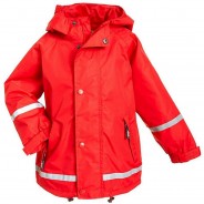 Preisvergleich für Jacken & Outdoorkleidung: atmungsaktive Regenjacke - 100% wasserdicht Regenjacken Kinder rot Gr. 122  Kinder