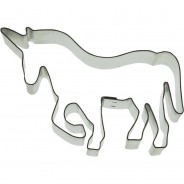 Preisvergleich für Backzubehör: Ausstechform Keksausstecher Einhorn, 11 cm silber