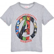 Preisvergleich für Oberteile: Avengers Kinder Kurzarm T-Shirt grau Gr. 104 Jungen Kinder