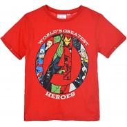 Preisvergleich für Oberteile: Avengers Kinder Kurzarm T-Shirt rot Gr. 140 Jungen Kinder