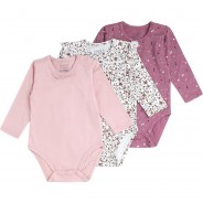 Preisvergleich für Strampler & Spieler: Baby Bodys 3er Pack rosa Gr. 92 Mädchen Kleinkinder