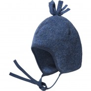 Preisvergleich für Mützen & Accessoires: Baby Bommelmütze aus Schurwolle blau Gr. 46-48