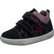 Preisvergleich für Schuhe: Baby Halbschuhe MOPPY  grau-kombi Gr. 22 Mädchen Kleinkinder