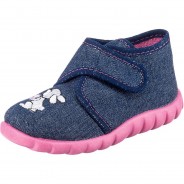 Preisvergleich für Schuhe: Baby Hausschuhe   blue denim Gr. 21 Mädchen Kleinkinder