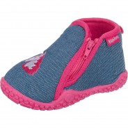 Preisvergleich für Schuhe: Baby Hausschuhe Einhorn blau-kombi Gr. 26/27 Mädchen Kleinkinder
