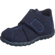 Preisvergleich für Schuhe: Baby Hausschuhe HAPPY  dunkelblau Gr. 21 Jungen Kleinkinder