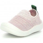 Preisvergleich für Schuhe: Baby Hausschuhe KICK EASY  weiß-kombi Gr. 22 Mädchen Kleinkinder