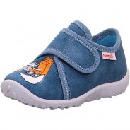 Preisvergleich für Schuhe: Baby Hausschuhe SPOTTY WMS Weite M3  blau Gr. 25 Jungen Kleinkinder