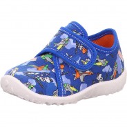 Preisvergleich für Schuhe: Baby Hausschuhe SPOTTY WMS Weite M3  blau Gr. 21 Jungen Kleinkinder