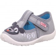 Preisvergleich für Schuhe: Baby Hausschuhe SPOTTY WMS Weite M3  grau-kombi Gr. 24 Jungen Kleinkinder