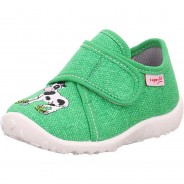 Preisvergleich für Schuhe: Baby Hausschuhe SPOTTY WMS Weite M3  grün/weiß Gr. 22 Jungen Kleinkinder