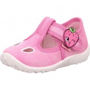 Preisvergleich für Schuhe: Baby Hausschuhe SPOTTY WMS Weite M3  rosa Gr. 21 Mädchen Kleinkinder