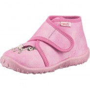 Preisvergleich für Schuhe: Baby Hausschuhe SPOTTY WMS Weite M3  rosa Gr. 24 Mädchen Kleinkinder