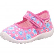 Preisvergleich für Schuhe: Baby Hausschuhe SPOTTY WMS Weite M3  rosa-kombi Gr. 25 Mädchen Kleinkinder