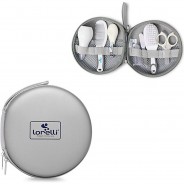 Preisvergleich für Pflege: Baby Hygiene Set Reiseetui 8-tlg Babypflegesets grau
