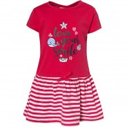 Preisvergleich für Kleider & Röcke: Baby Jerseykleid, Unterwasserwelt rot Gr. 80 Mädchen Kinder