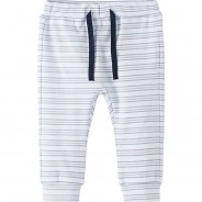 Preisvergleich für Hosen: Baby Jogginghose NBMFELIX , Organic Cotton weiß Gr. 80 Jungen Baby