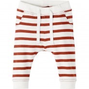 Preisvergleich für Hosen: Baby Jogginghose NBMKAJ , Organic Cotton rot Gr. 68 Jungen Baby