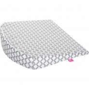 Preisvergleich für Heimtextilien: Baby Keilkissen 30x30cm ideal Kinderwagen, Stubenwagen,   inkl. abnehmbarem Bezug aus 100% Baumwolle, grau classiscs  Kinder