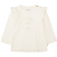 Preisvergleich für Oberteile: Baby Langarmshirt  beige Gr. 86 Mädchen Kinder