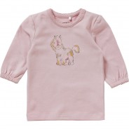 Preisvergleich für Oberteile: Baby Langarmshirt NBFLISA , Organic Cotton rosa Gr. 56 Mädchen Baby