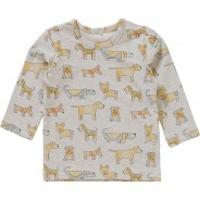 Preisvergleich für Oberteile: Baby Langarmshirt NBMKAISER  grau Gr. 74 Jungen Baby