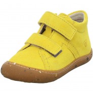 Preisvergleich für Schuhe: Baby Lauflernschuhe Krabbelschuhe Pepino Caly Klettschuh Babyschuhe Veloursleder uni Halbschuhe gelb Gr. 26 Jungen Kinder