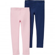 Preisvergleich für Hosen: Baby Leggings Doppelpack  blau-kombi Gr. 80 Mädchen Kinder