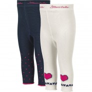 Preisvergleich für Hosen: Baby Leggings Doppelpack  dunkelblau Gr. 116 Mädchen Kinder