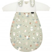 Preisvergleich für Schlafsäcke: Baby-Mäxchen 3tlg. Jersey Baby Forest Gr. 68/74 grün