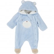 Preisvergleich für Jacken & Outdoorkleidung: Baby Overall Jungen hellblau Gr. 74  Baby