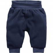 Preisvergleich für Hosen: Baby Pumphose Fleece mit Strickbund Jogginghosen NewbornU dunkelblau Gr. 98
