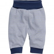 Preisvergleich für Hosen: Baby-Pumphose Interlock Ringel Jogginghosen NewbornU dunkelblau Gr. 86