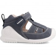 Preisvergleich für Schuhe: Baby Sandalen BIOGATEO CANVAS  dunkelblau Gr. 18 Jungen Baby