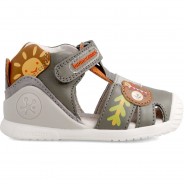 Preisvergleich für Schuhe: Baby Sandalen BIOGATEO CASUAL  grau Gr. 18 Jungen Baby